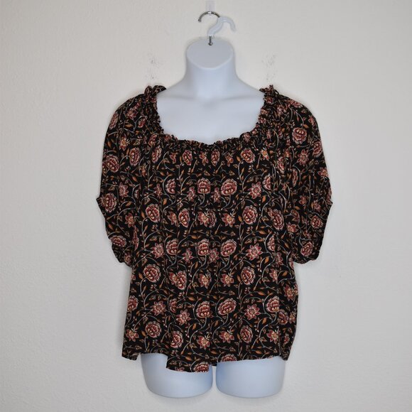 Knox Rose Tops - Knox Rose Floral Peasant Blouse Sz 18W Plus Size Flowy Cottagecore Whimsigoth